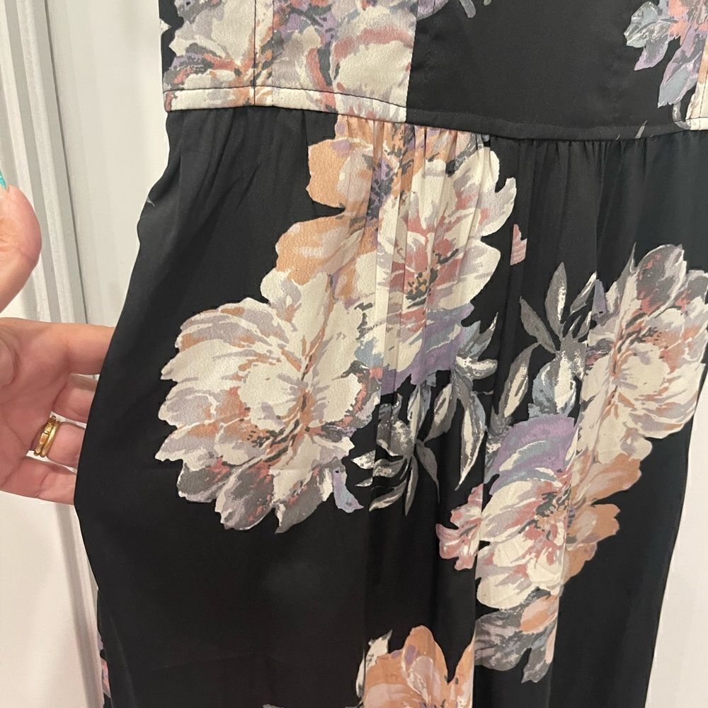 NEW Band Of Gypsies Floral Print Sleeveless Pockets Jumpsuit.Size S - Picture 5 of 9